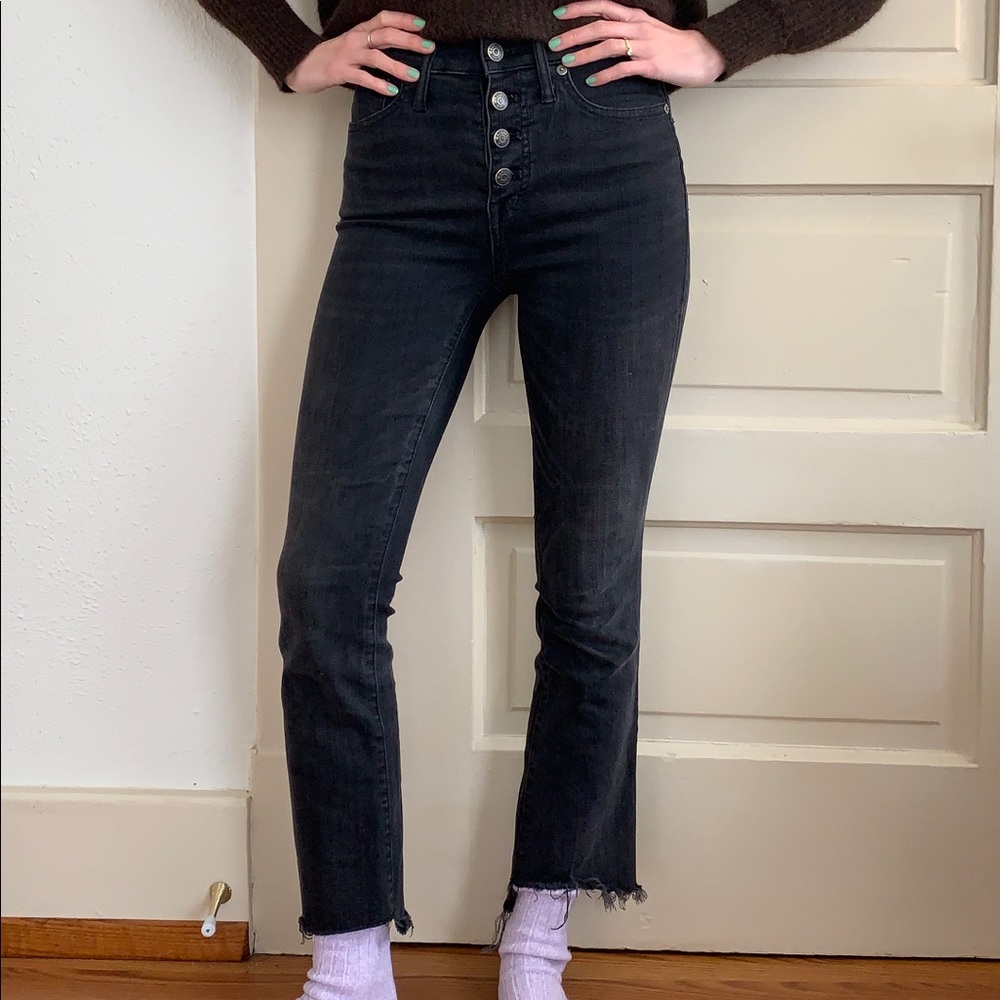 Madewell Cali Demi Boot button-fly jeans
